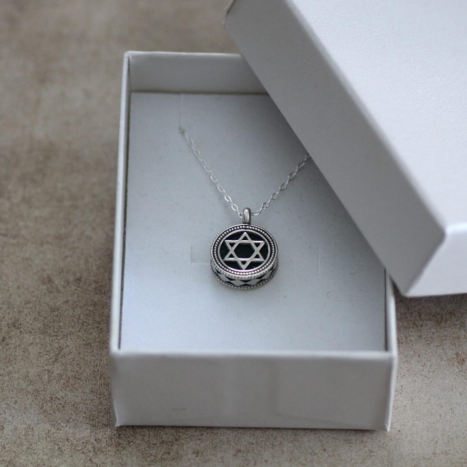 Miniatura 8 de Colgante de plata de ley con estrella de David, collar de estrella de David, dije de estrella de David, collar religioso, joyería unisex, joyería de