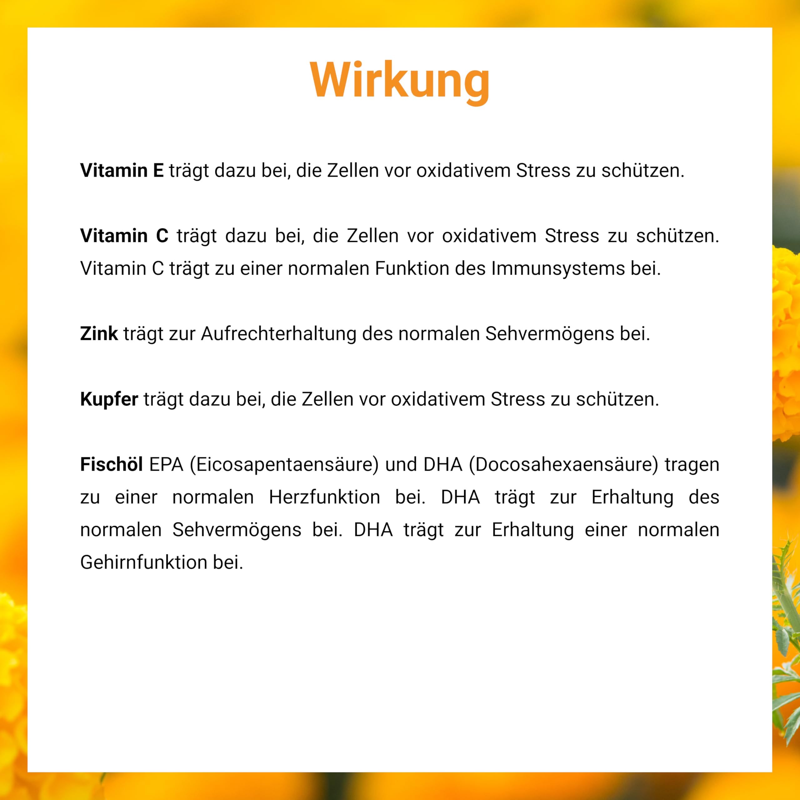 Kapseln | mit Lutein, Zeaxanthin, Astaxanthin, Vitamin E und C, Zink und Kupfer, Heidelbeerextrakt, Trans-Resveratrol und Omega-3-Fettsäuren