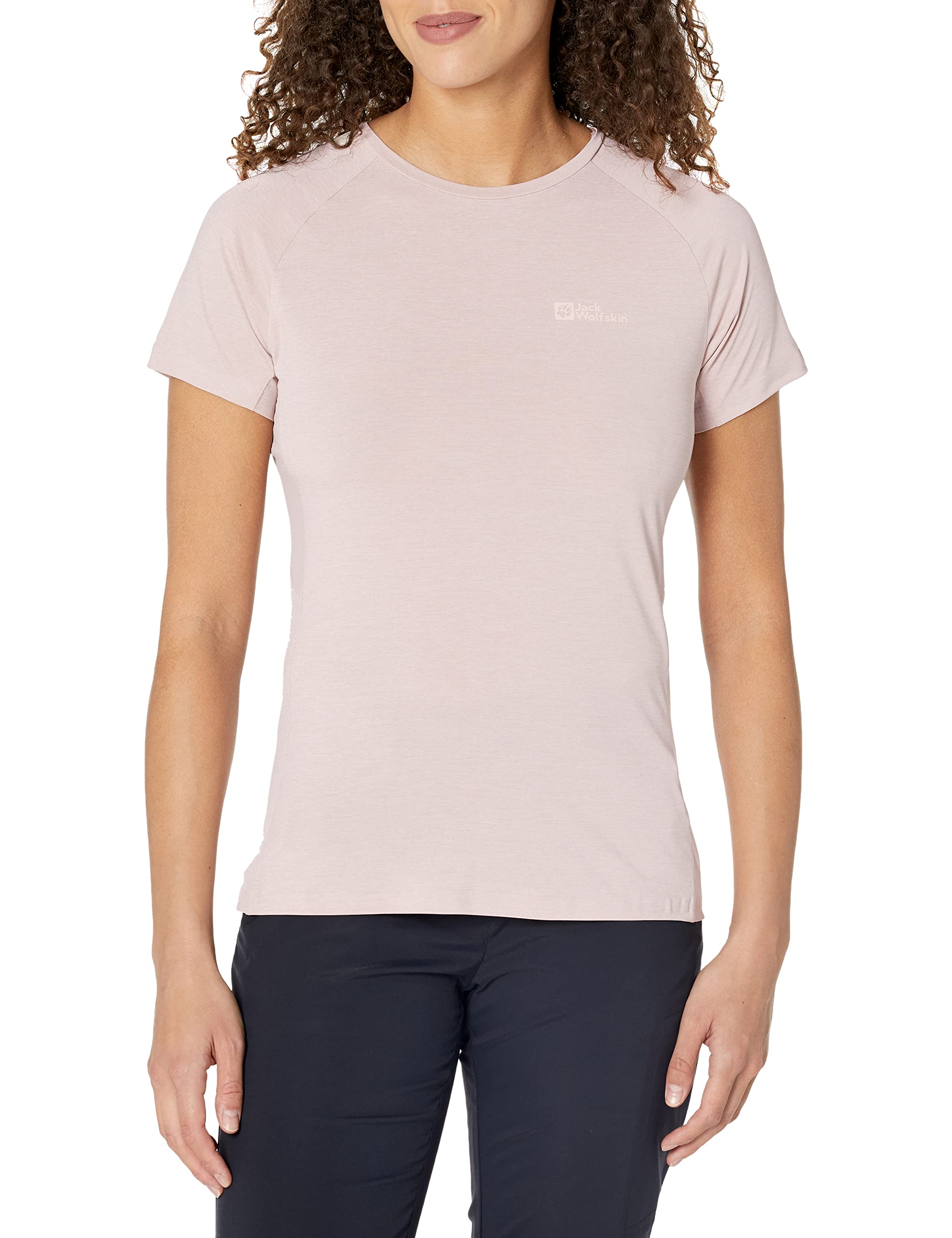 Jack Wolfskin Women's Prelight Pro T W Shirt, Rose Smoke, Large