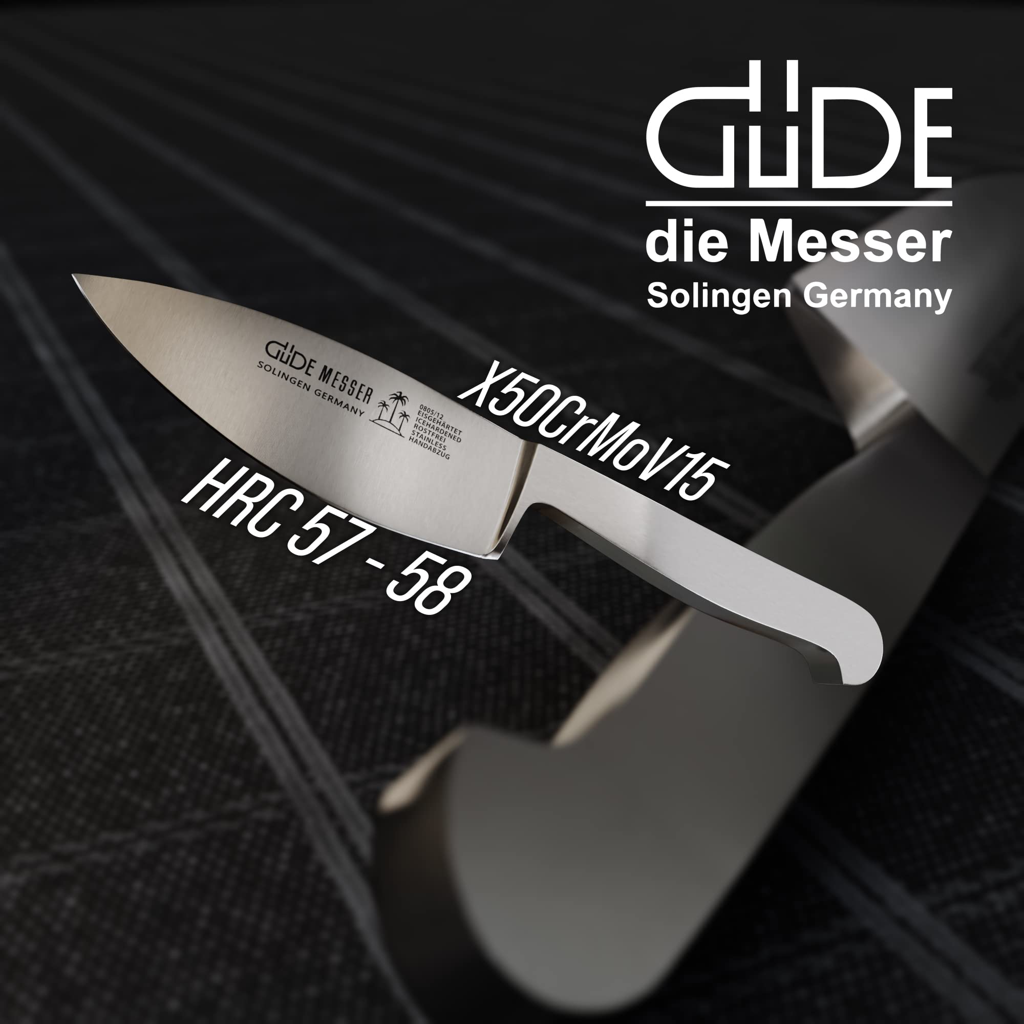 Compra Güde Solingen - Cuchillo De Cocinero Forjado, 23 Cm, Roble Ahumado, SYNCHROS, Hecho A Mano En Alemania En