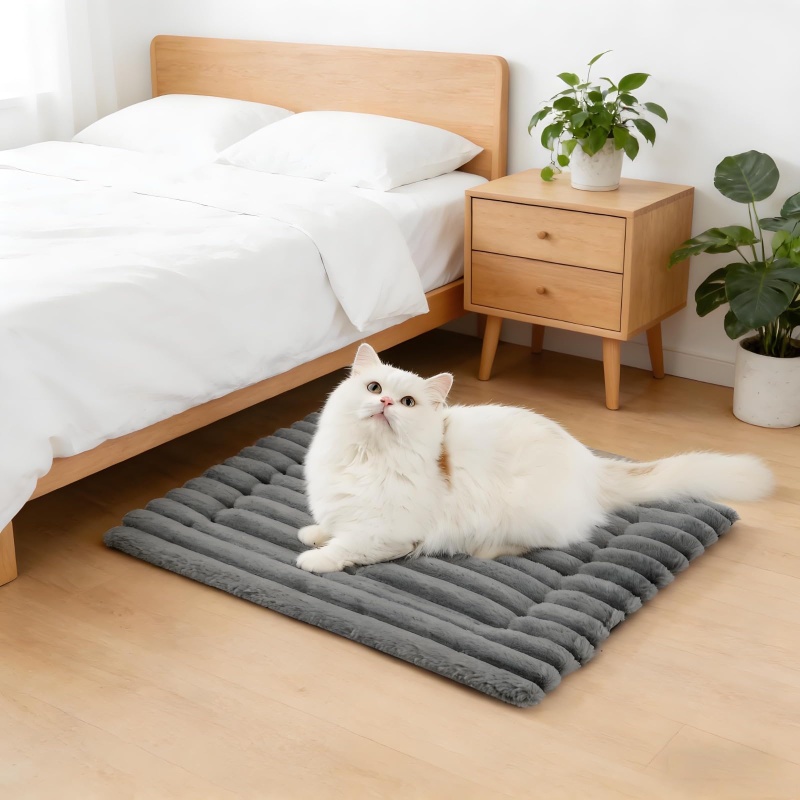 Generisch Selbstheizende Katzenmatte waschbare Katzenmatte und Hundedecke mit Rutschfester Unterseite für Katzen - und Hundebett