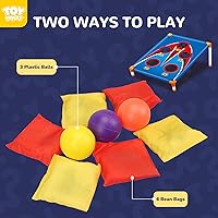 Vista 7 de TOY Life Bean Bags Toss Carnival Games, Cornhole, Outdoor Toys for Kids Ages 4-8, Backyard Game Sports & Outdoor Play, Outside Toys for Ages 5-7, 1