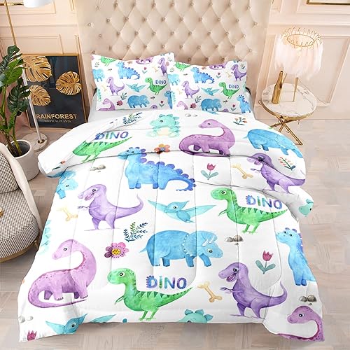 Vista 133 de CVHOUSE Juego de edredón de caballo rosa, tamaño individual, juego de ropa de cama de caballo rosa, juego de edredón suave y transpirable para niños