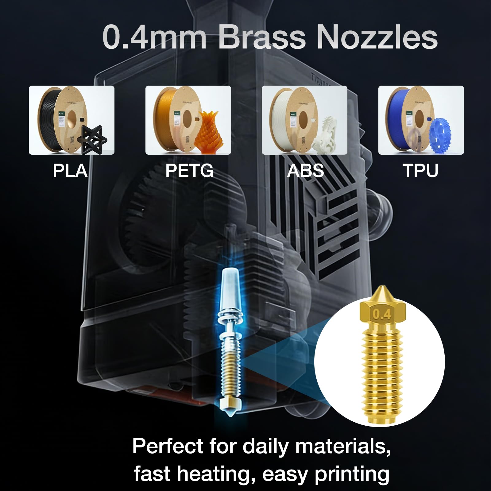 Yizhet 2 sztuki zestawu modernizacyjnego Hotend Kit dla Anycubic Kobra 3