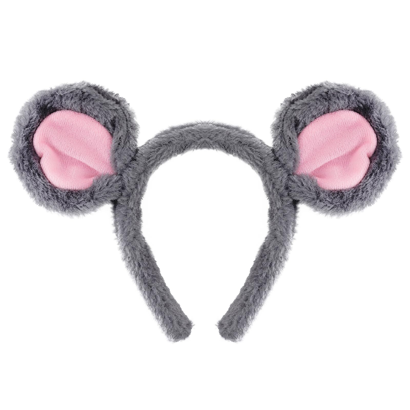 Jmkcoz Plush Animal Ears and Horns Headband Animal Cosplay Costume Headwear for Halloween Christmas Carnival Theme Party
