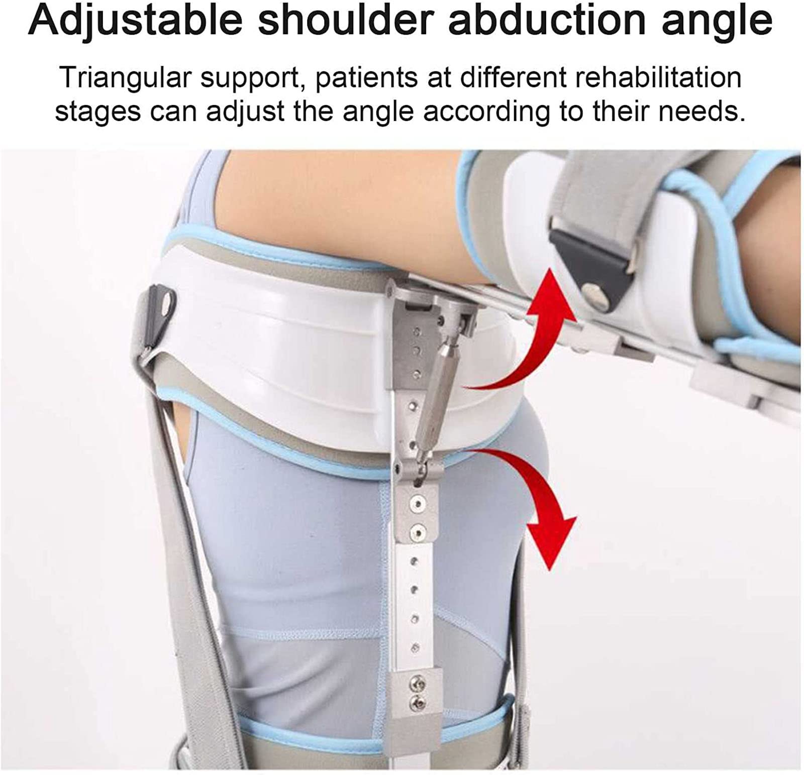 Inmovilizador de Hombro con Cabestrillo para Brazo, Abrazadera de Soporte para Manguito rotador, Cabestrillo médico Ajustable para Huesos Rotos y fracturados, dislocación