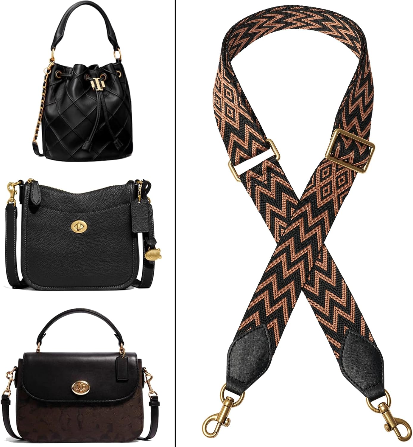 Crossbody Bag Strap Soft Cotton Adjustable Replacement Purse - Image 2