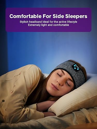 Miniatura 4 de Auriculares para dormir con Bluetooth, audífonos deportivos para dormir, audífonos para dormir con altavoces integrados, perfectos para