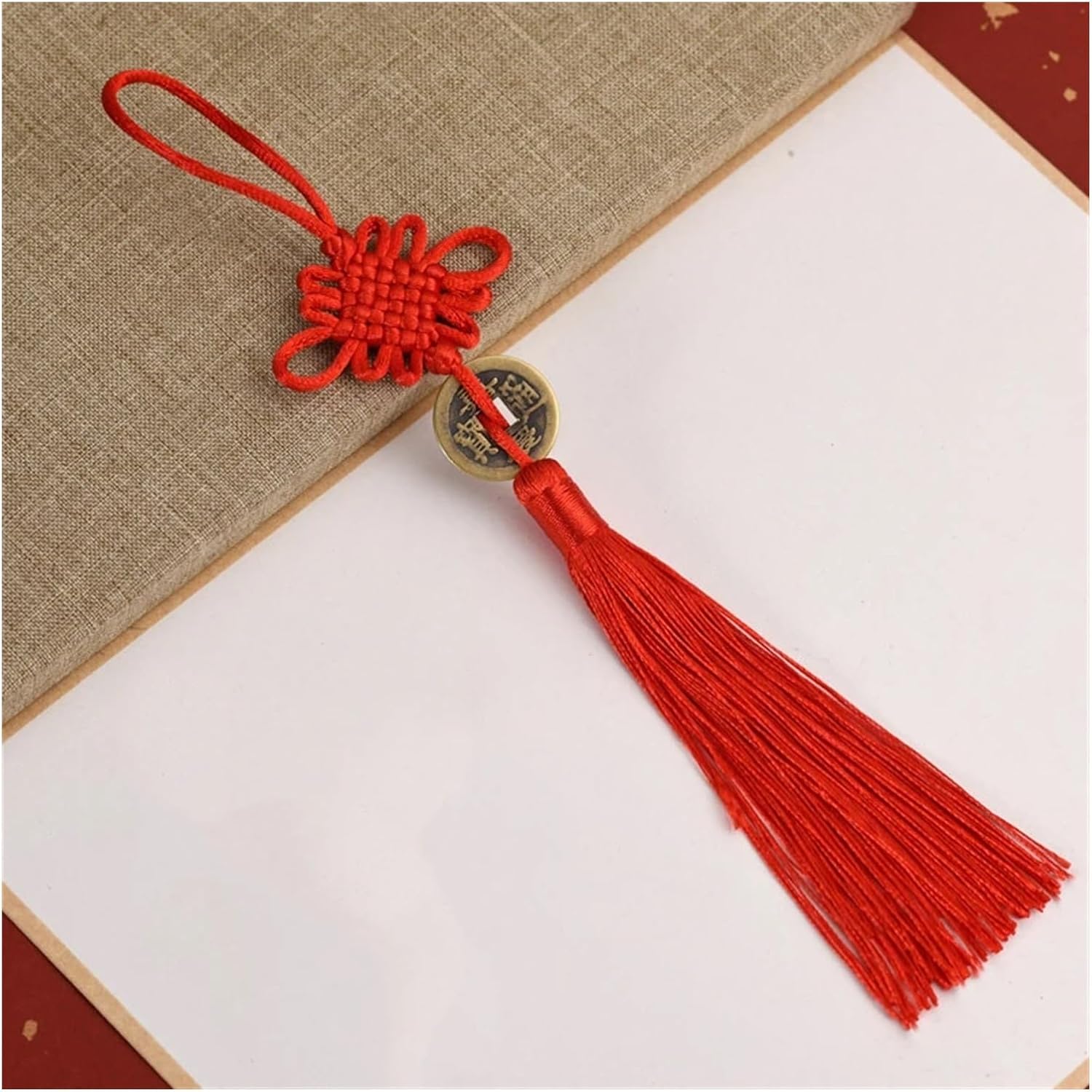 Chinese Tassel Chinese Knot Lunar New Year Decorations Spring Festival for Home Pendant Hanging Ornaments, DIY Craft Red Chinese Knots Hanging Ornament (Color : 7) (16)