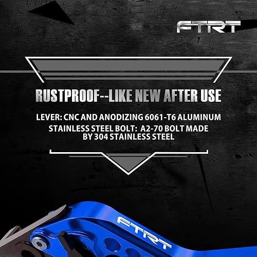 Miniatura 5 de FTRT Palancas cortas Embrague de freno compatible con SV650 SV65S SV650SA 99-10DL650 V-Strom 2004-2010GSX600F Katana 600 GSX750F Katana 750