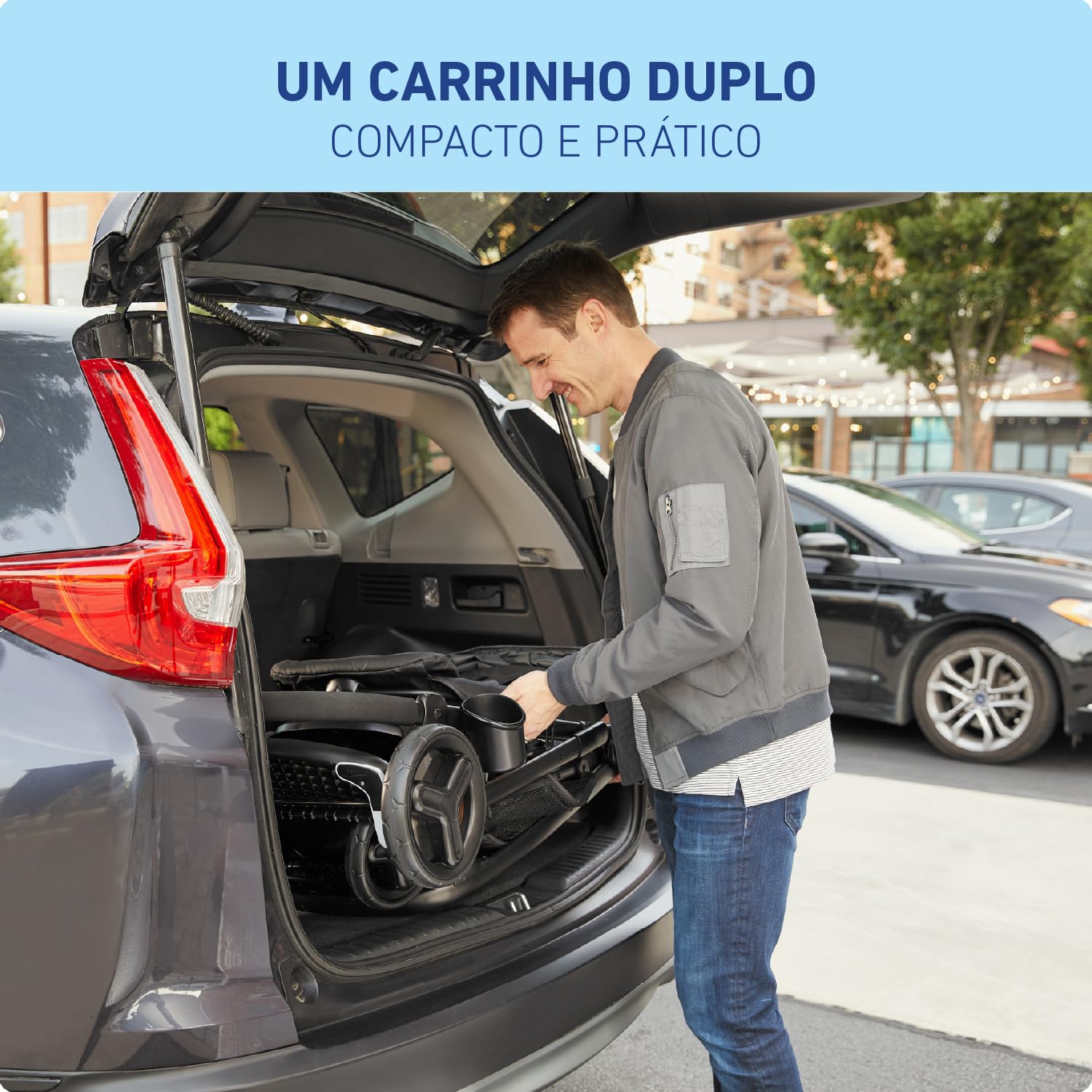 Graco Ready2Grow LX 2.0 Double Stroller Features Bench Seat and Standing Platform Options, Clark - 3