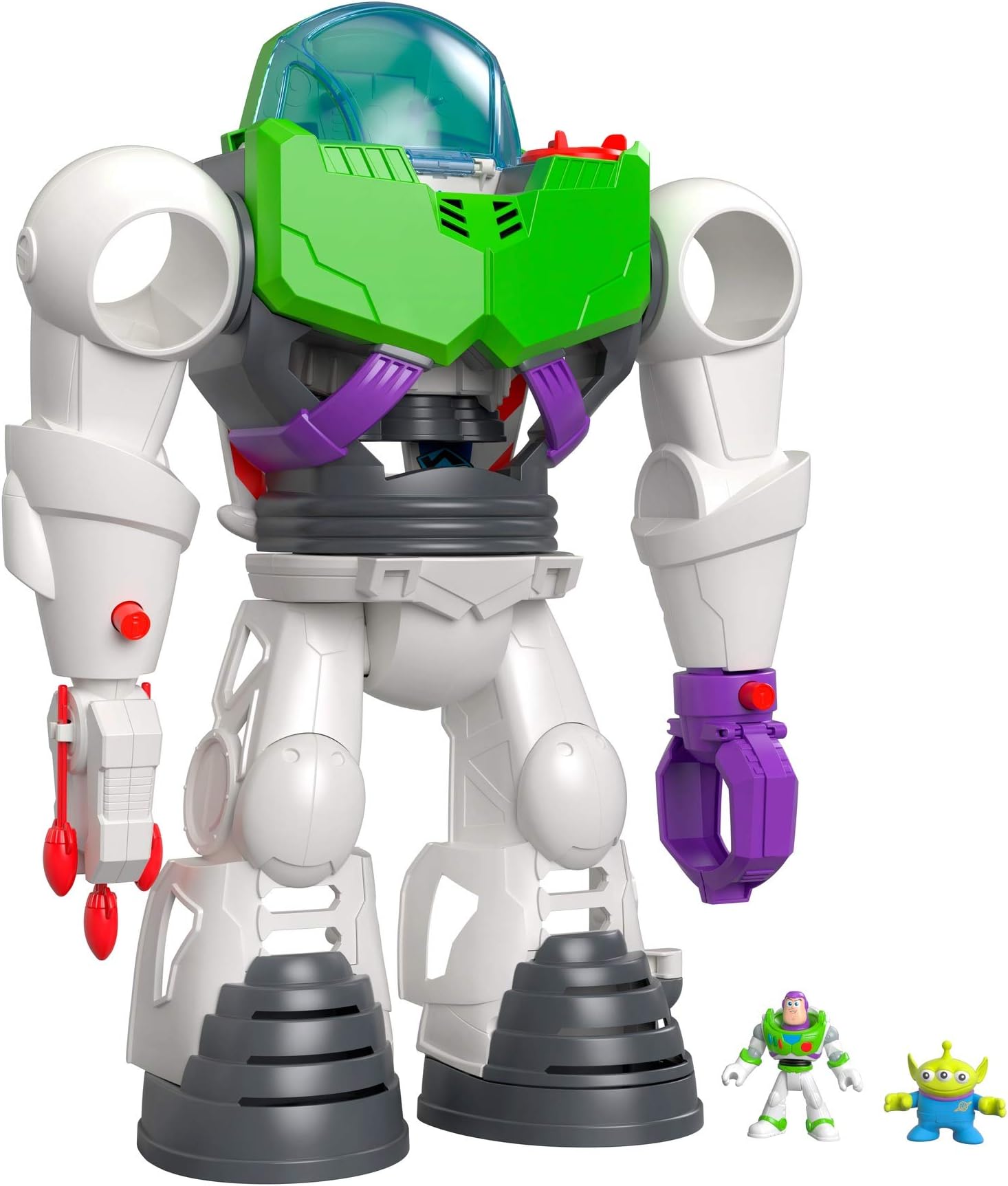 Imaginext Preschool Toy Disney Pixar Toy Story Buzz Lightyear Robot Playset with Spaceship for Pretend Play Kids Ages 3+ Years