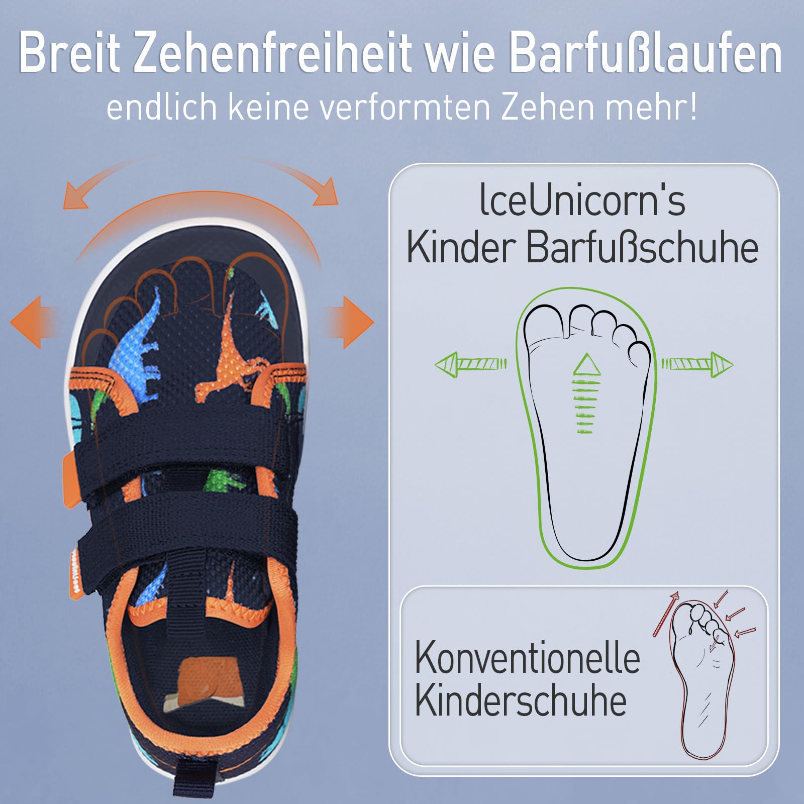 Scarpe a Piedi Nudi in Versione Larga Ragazzi Ragazze Outdoor Trail Running Minimalista Scarpe da Camminare