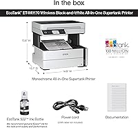 Vista 5 de Epson EcoTank ET-M3170 Impresora inalámbrica monocromática todo en uno Supertank con ADF, fax y Ethernet PLUS 2 años de tinta ilimitada*