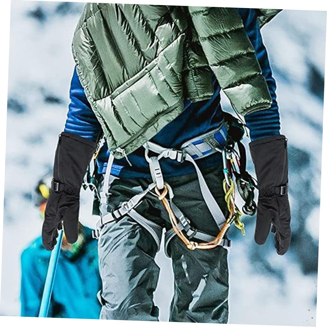 Toyvian Echte Ski Handschuhe für Herren Beheizbar Wiederaufladbar Winter Warme Thermohandschuhe für Outdoor Sport und Arbeit