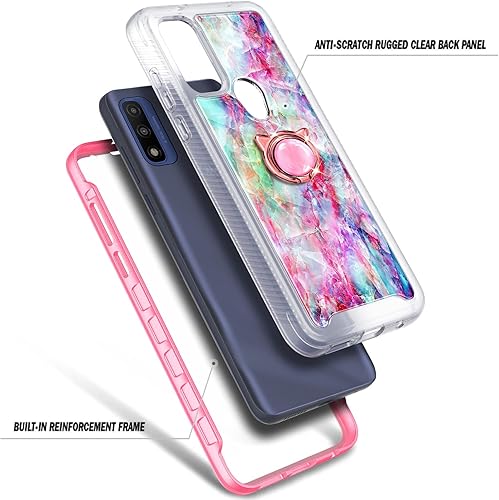 Miniatura 3 de NGB Supremacy Funda compatible con Motorola Moto G Pure, Moto G Play 2023Power 2022 con protector de pantalla integrado soporte de anillocorrea de