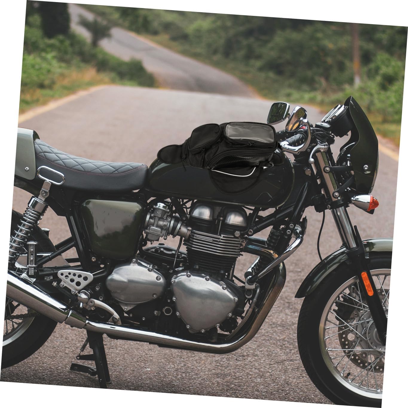 Motorcycle Fuel Tank Bag Large Capacity Motorbike Pouch Easy Install Riding Accessories for Secure Storage of Essentials and Tools