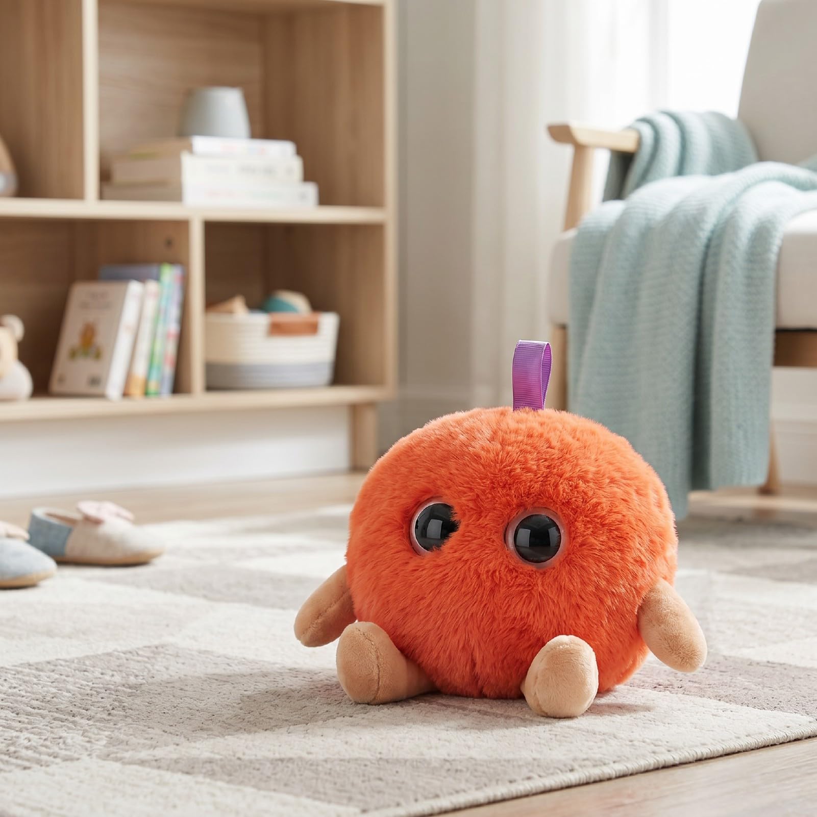 Yosoo Health Gear Juguete de Peluche Inteligente con Ojos Emocionales, Compañero Interactivo de Peluche con IA, USB C, Chat de Voz en 66 Idiomas, Tutoría, Narración de Cuentos para Niños y Familias