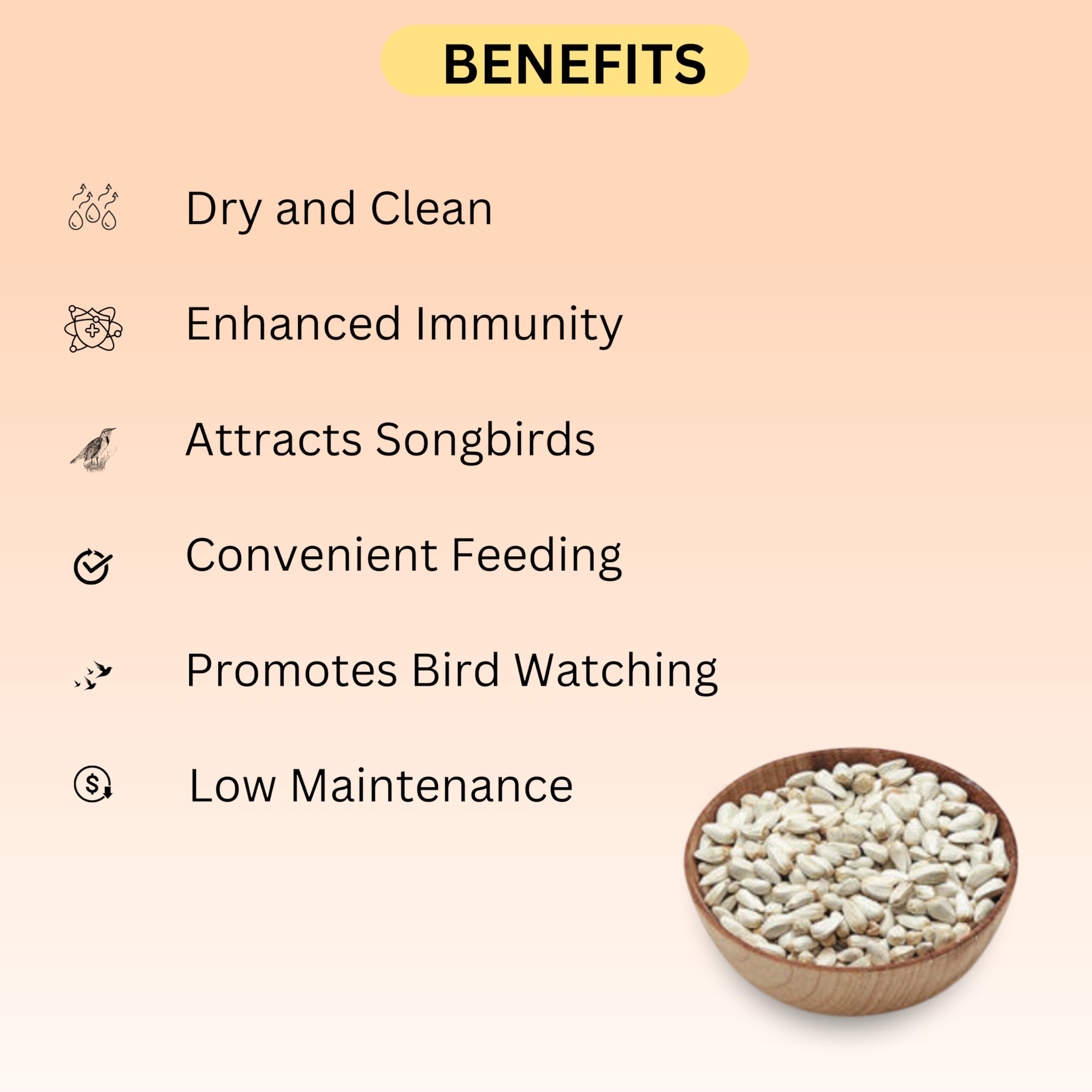 MASHKI Safflower Seeds Dry and Clean Kusum beej Seeds for Bird Food Songbirds Natural Nutrition Food (3 KG),All Life Stages 4