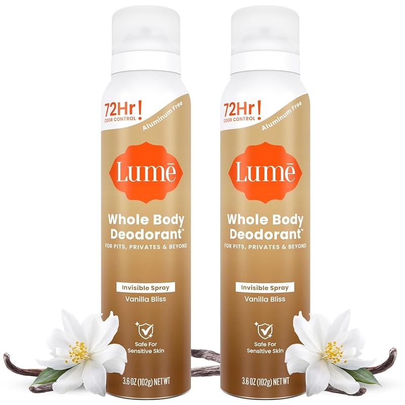 Desodorante corporal em spray Lume Vanilla Bliss, 2 unidades