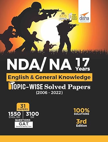 NDA/ NA 17 years English &amp; General Knowledge Topic-wise Solved Papers (2006 - 2022) 3rd Edition [Paperback] Disha Experts [Paperback] Disha Experts