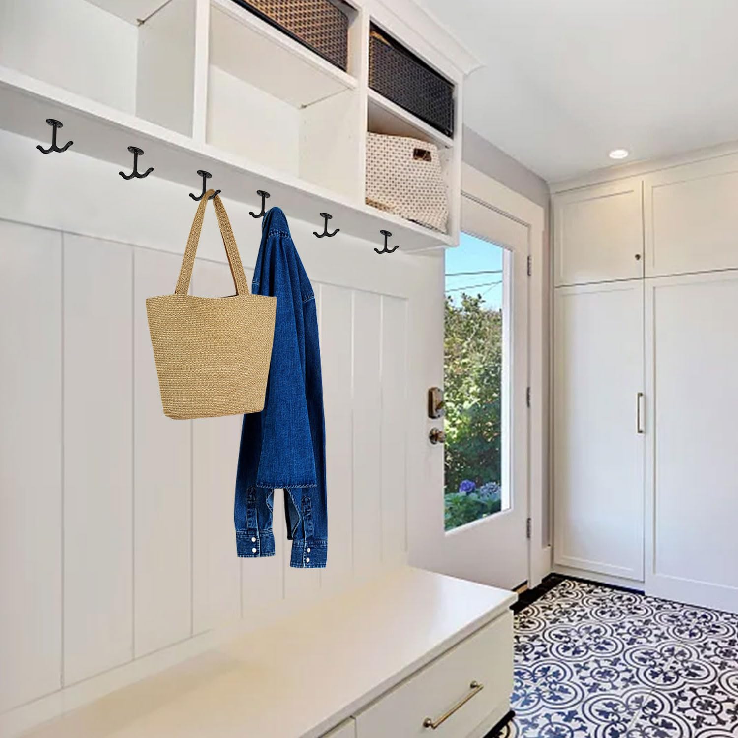 Crochet Plafond Extérieur KRYMSON Lot De 10 Crochets De Plafond Avec Sac De Rangement Crochet Tasse Suspendue