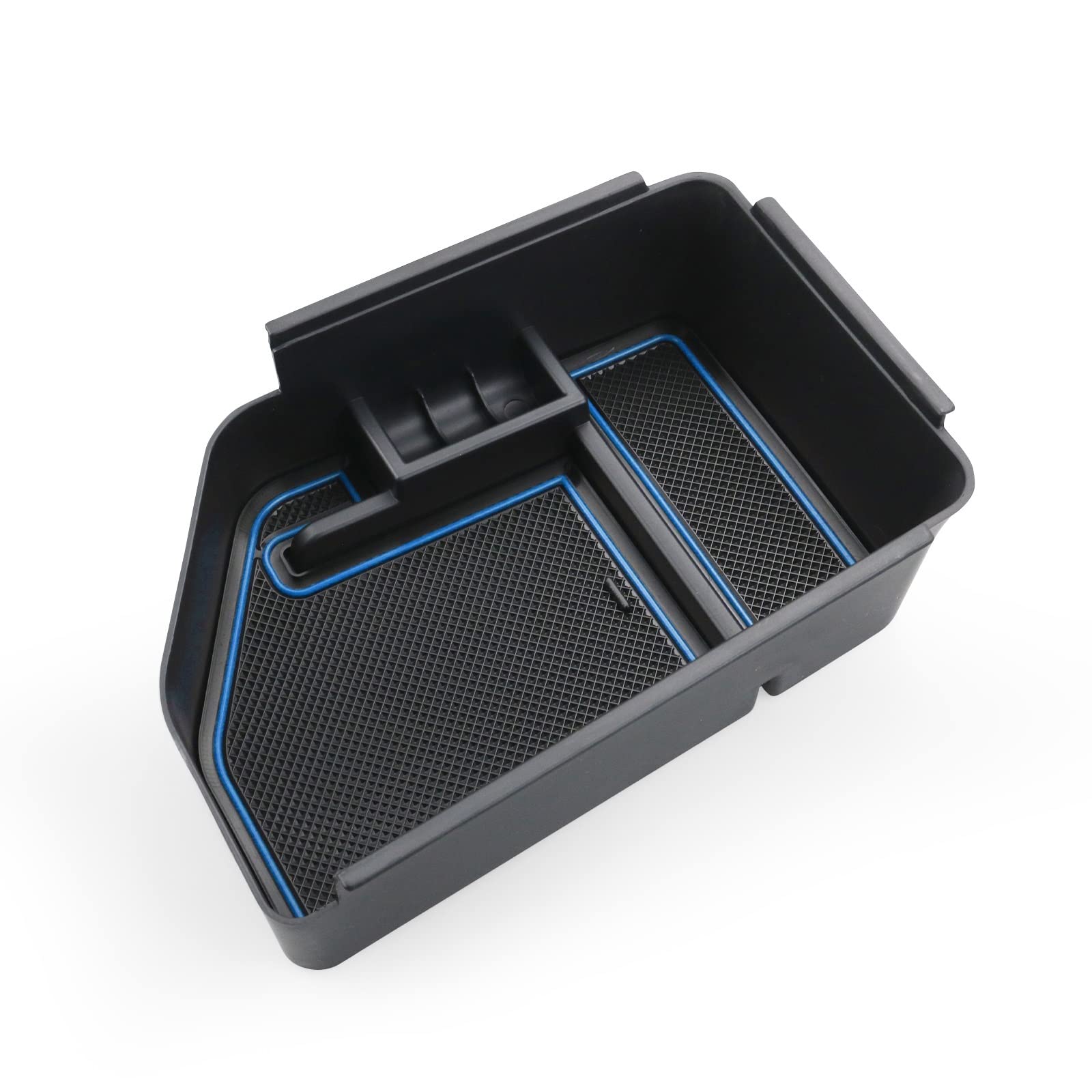Baiqimv For Kia EV6 2022 Car Central Storage Box Non-slip Rubber Armrest Storage Box Car Interior Tidying Accessories(2)