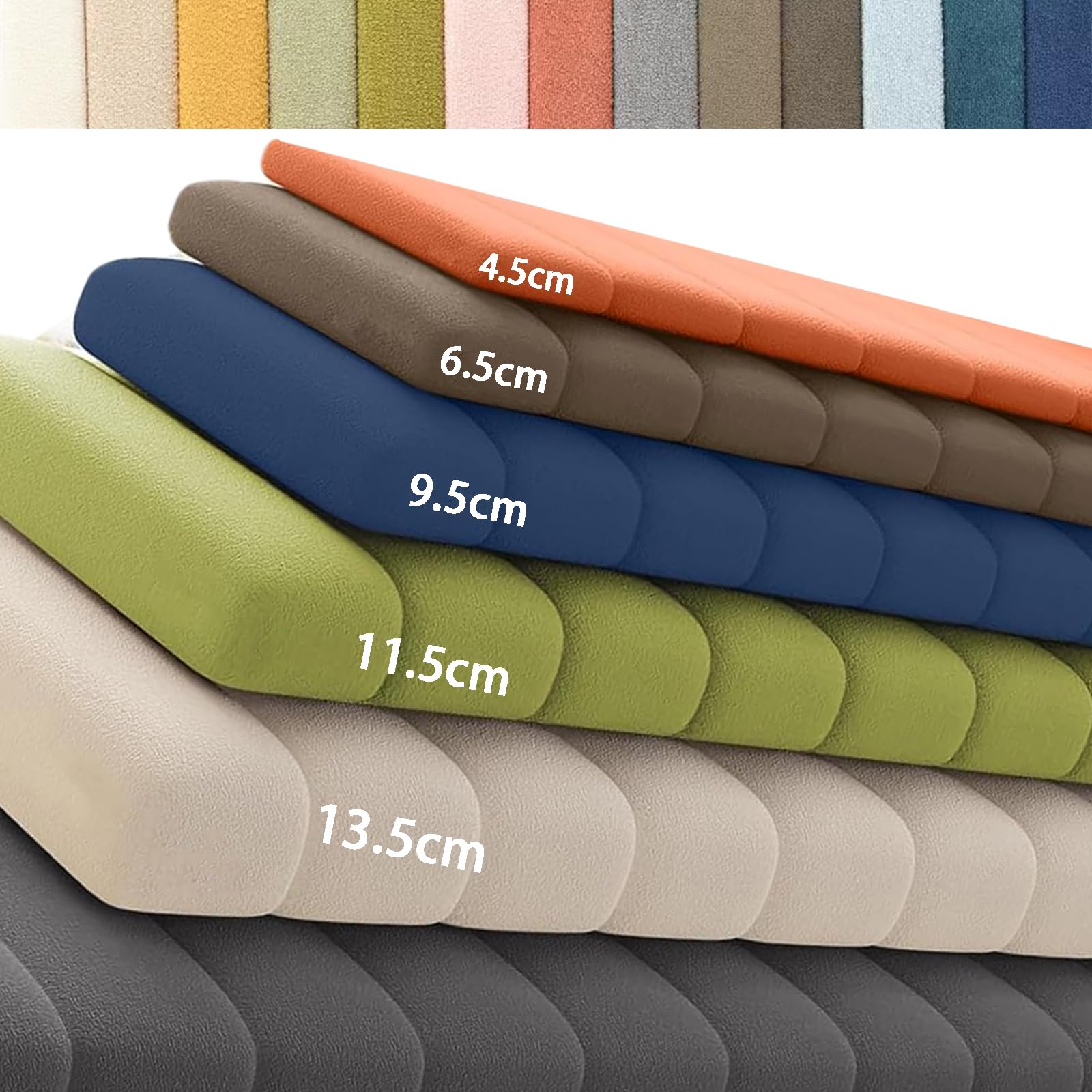 Cuscini personalizzati per panche, lavabili, rimovibili, per davanzali interni, spessi 9,5 cm, perfetti per panche angolari e divani, comodi Bank Kissen.