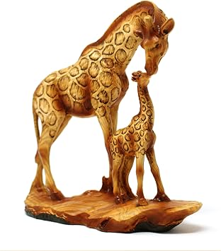 Thorness Free Standing Graceful Giraffe and Calf Decorative Ornament