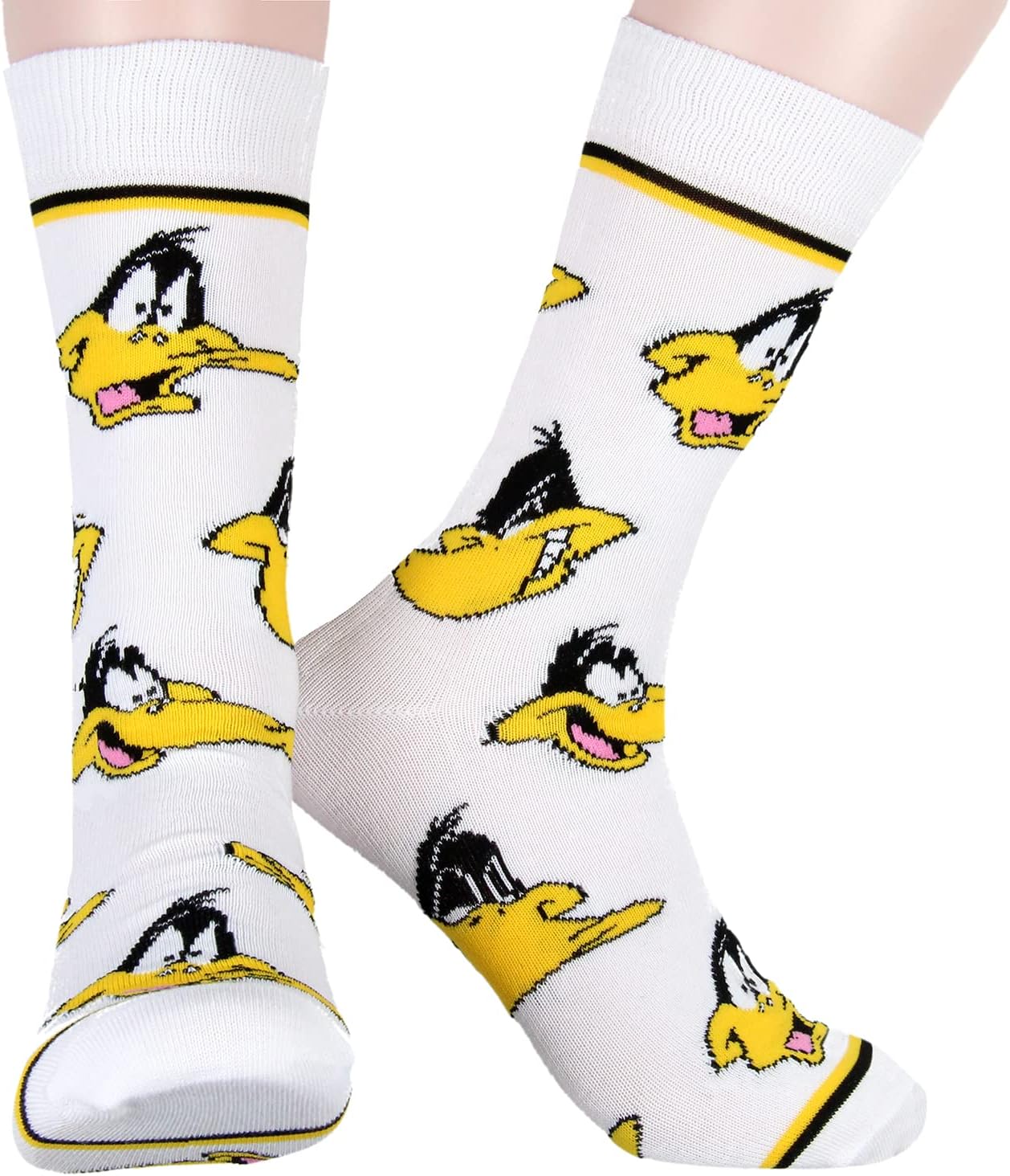 Bioworld WB Looney Tunes Socks Allover Character Faces 5 Pair Adult Crew Socks - Image 4
