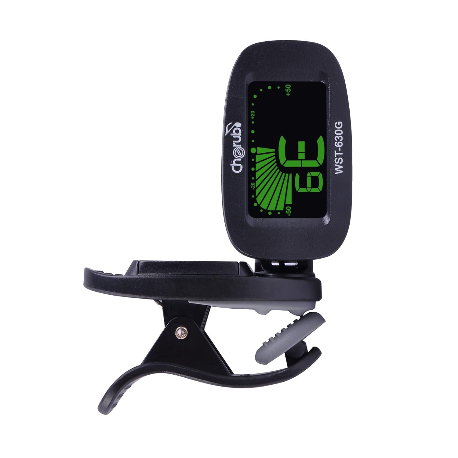 Cherub WST630G ClipOn Guitar Tuner with Builtin Piezo Sensor