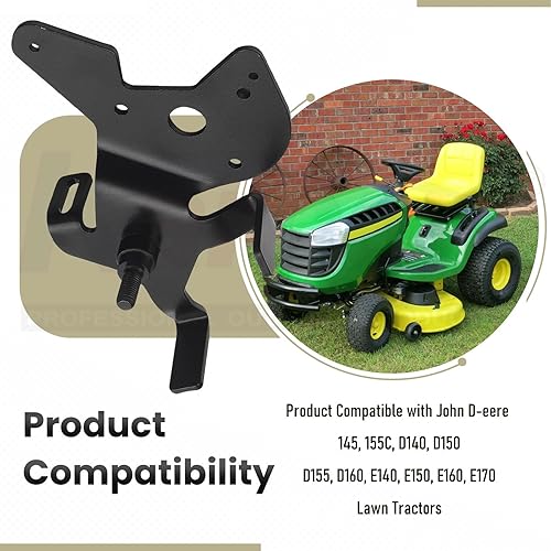 Miniatura 6 de GY20986 Placa de brazo loco de correa de transmisión de cubierta para tractores de césped J-OHN Deere D140 E160 L130 LA145, reemplaza GY20986BLE