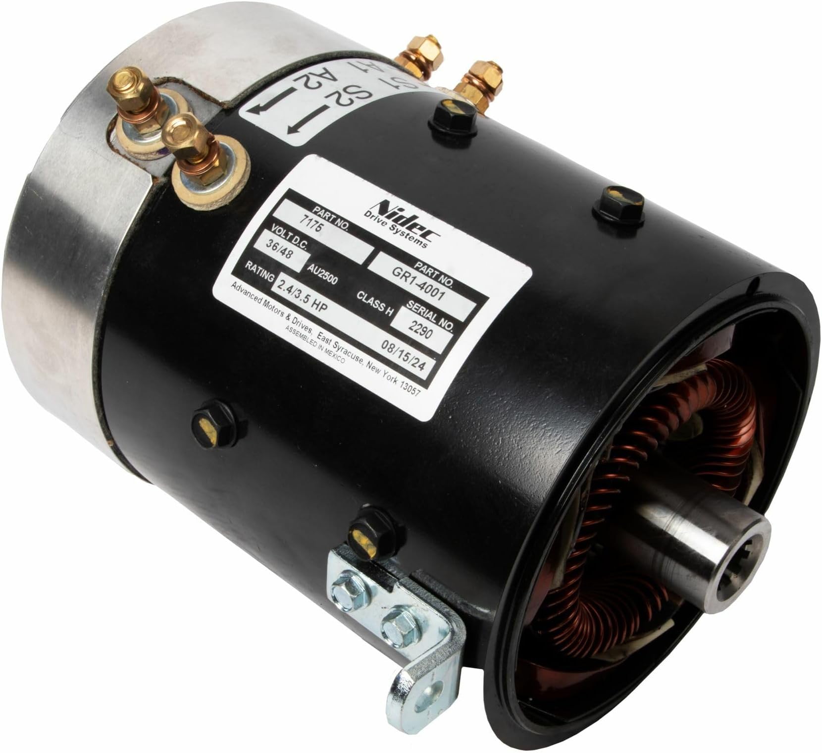 Performance Plus Carts AMD Stock Grade Motor for Club Car DS Golf Cart Models | 36V-48V | 10 Spline | Compatible with 1984-2015 DS Models with Resistor or Solid State Series Systems