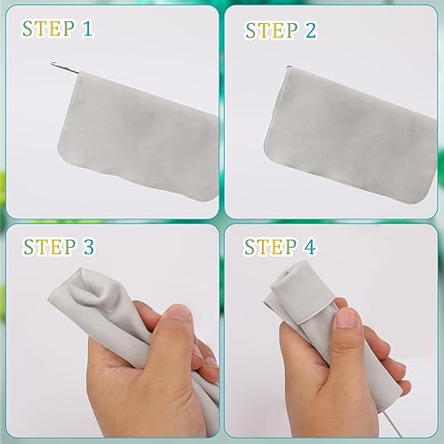 Miniatura 7 de Loop Turner - Herramienta de costura, juego de 4 piezas, ganchos de aguja con pestillo para tiras de tubo de tela, bricolaje (10.4 pulgadas)