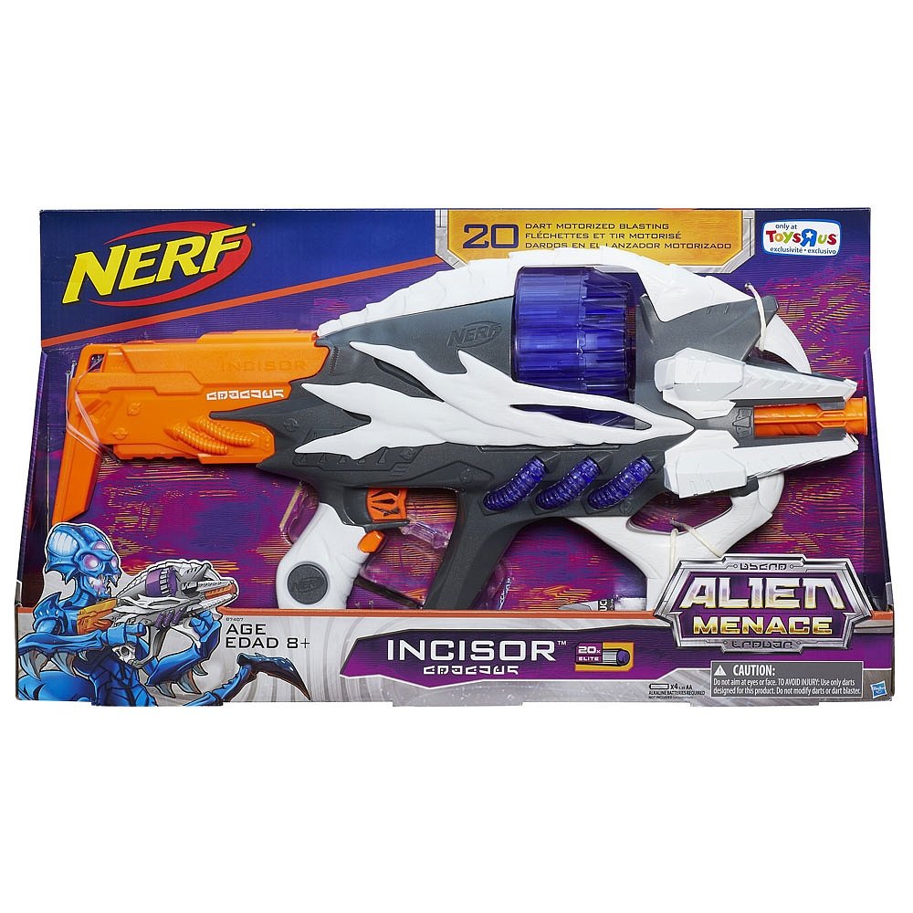 Amazon.com: NERF Alien Menace Incisor Blaster : Toys & Games