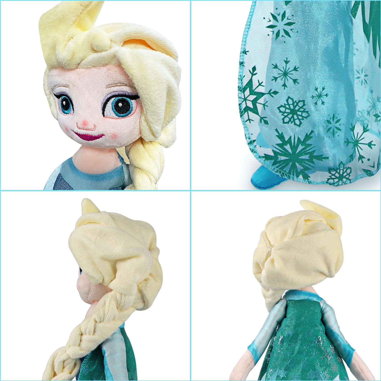 Disney Frozen 2 - Muñeca Elsa de Viaje 35 cm con Capa de Viaje Azul, Botas y un Precioso Peinado - Muñeca con Preciosos Detalles para Niñas con 3 Años