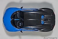 Vista 7 de Autoart 2019 Bugatti Chiron Sport French Racing Blue y Carbon 1/18 Model Car