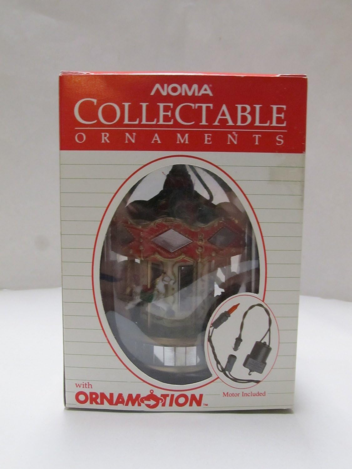 ORNAMOTION COLLECTABLES - 1989 MOTORIZED CAROUSEL THAT TURNS ORNAMENT - NEW
