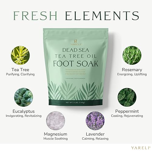 Vista 15 de Copos de magnesio, eucalipto de 5 libras, baño del mar muerto y remojo de pies, alternativa a la sal de Epsom con más de 250,000 mg de cloruro