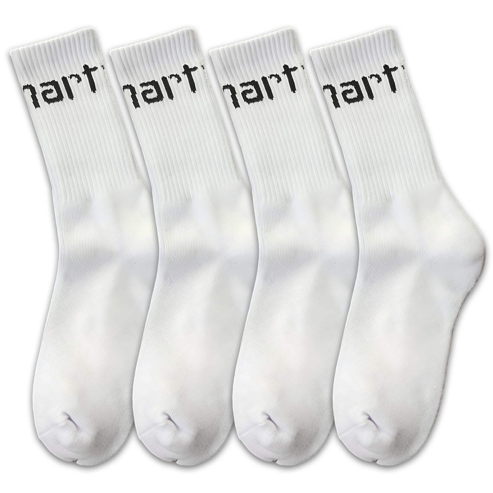 Heuiop Unisex White 2 Pairs Running Socks For Mens Womens Moisture-Wicking & Breathable & Durable Anti Blister Training Socks For Running Hiking Walking Golf Gym Athletic