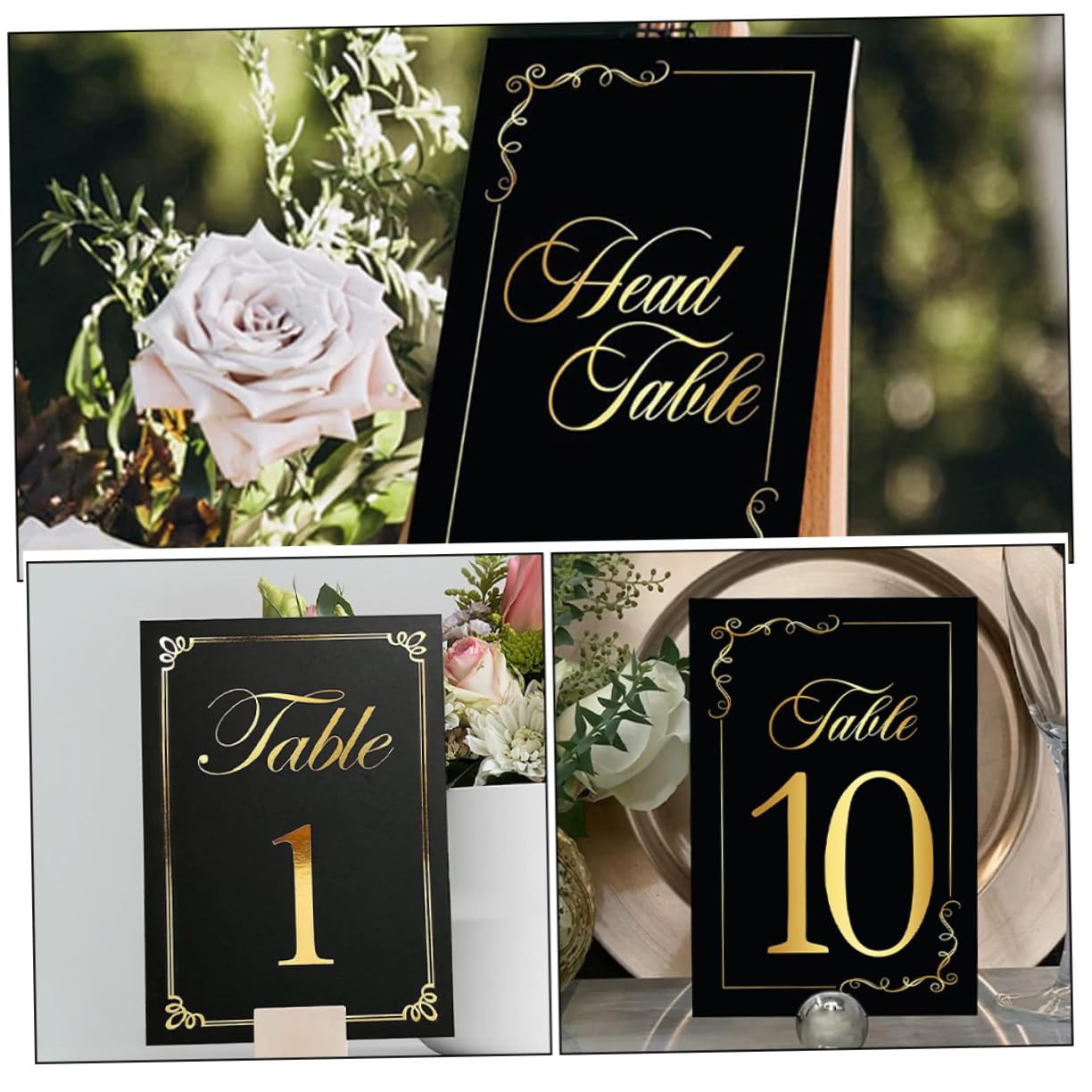 GLEAVI 60stücke Tischkarten Mit Goldfolierung Platzkarten Für Hochzeiten Partys Und Veranstaltungen Doppelseitige Tischnummern Hochwertigem Papier
