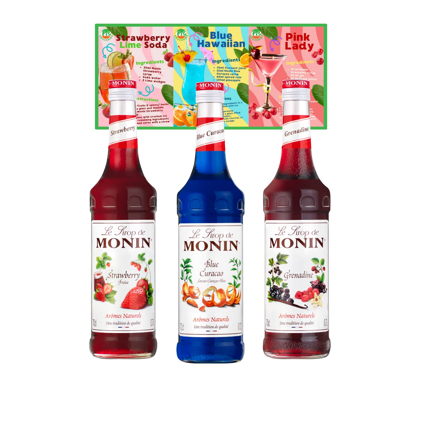 Buy Fruit Flavoured Cocktail Syrup Bundle Contains Monin Premium