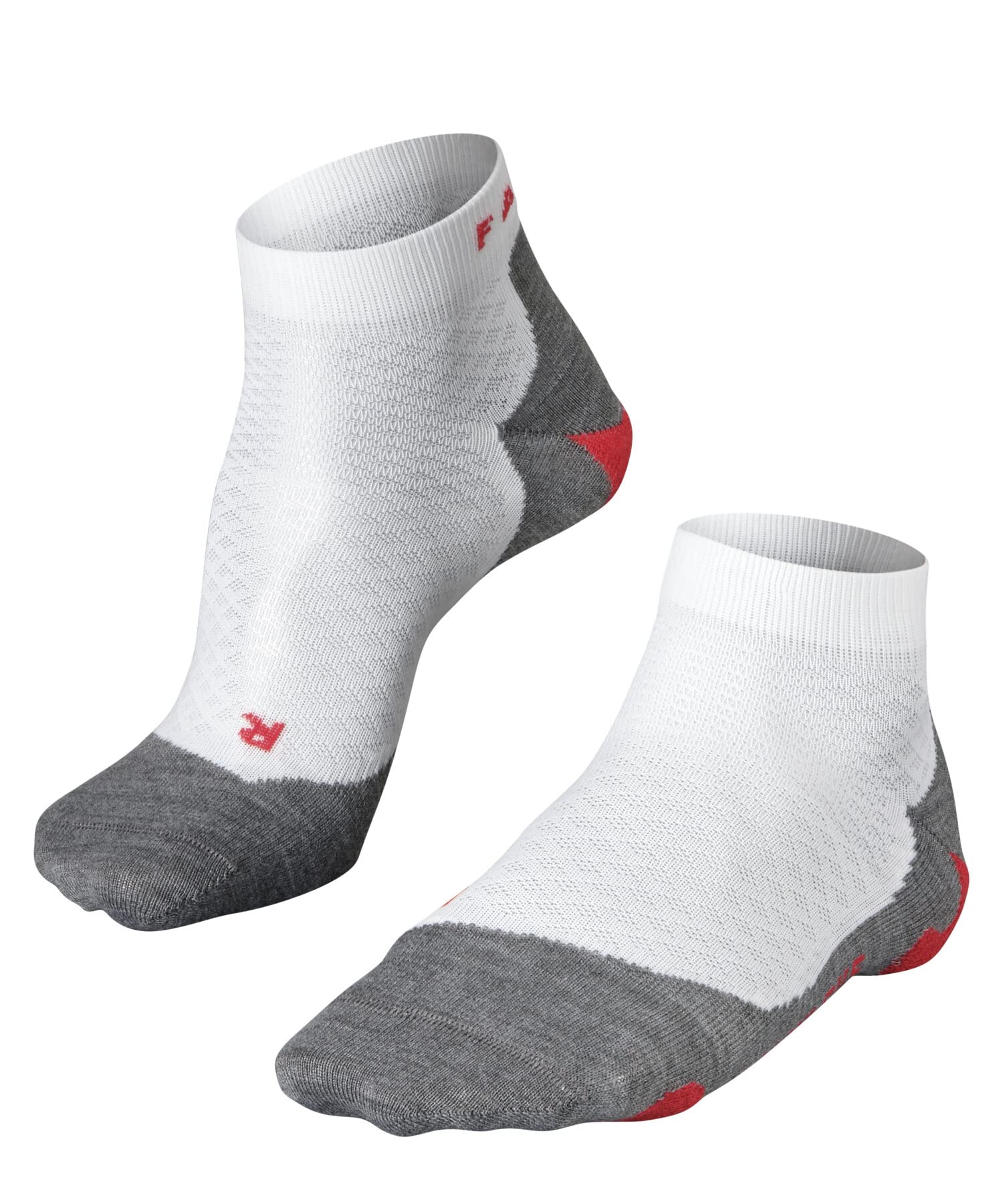 FALKE Women's RU5 Race Short W Sso Functional Yarn Anti-Blister 1 Pair Running Socks, White White-Mix 2020, 7-8
