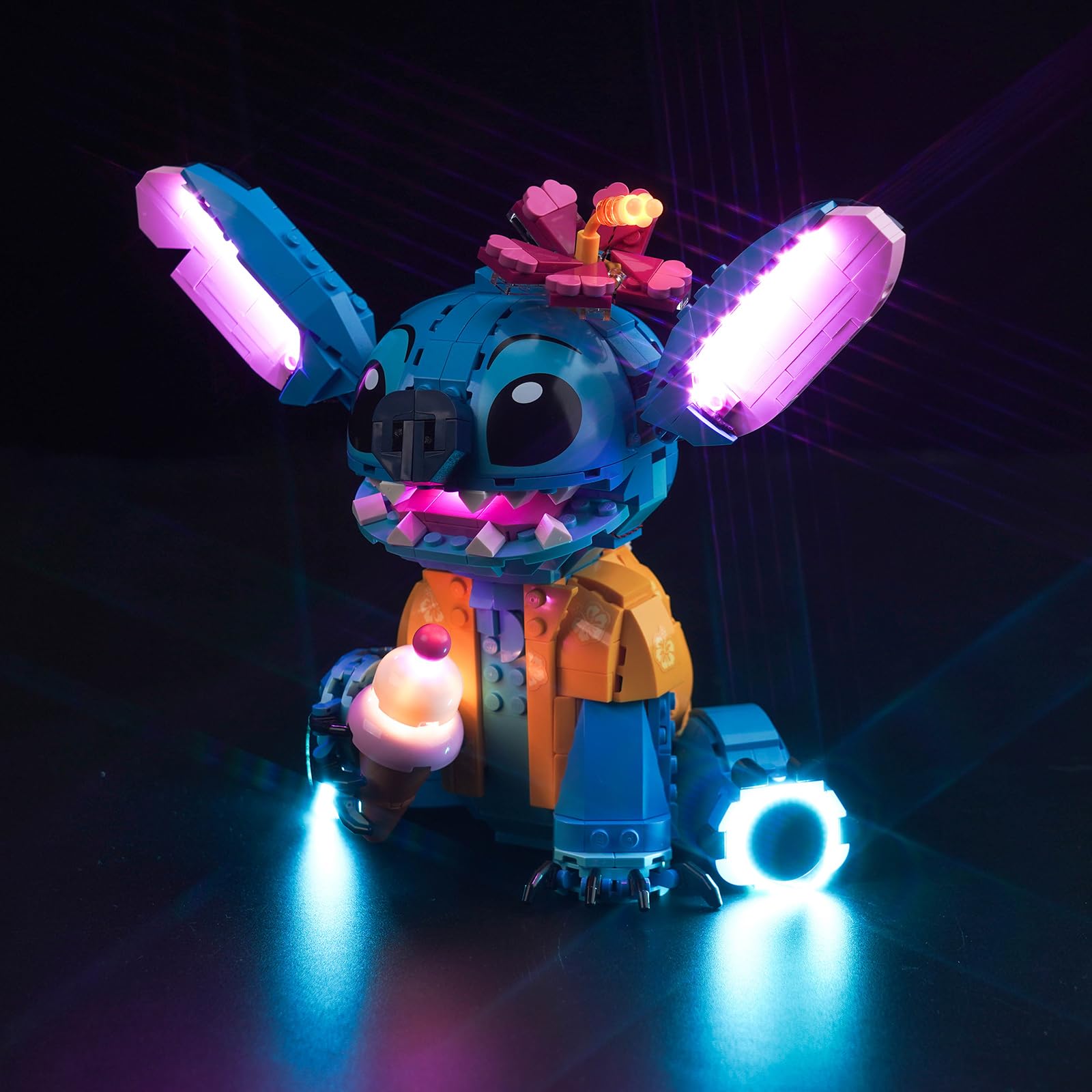 Remote Control Light Kit for Lego Disney Stitch (No Lego), Led Light Set for Lego 43249 Stitch Creative Toys - Image 2