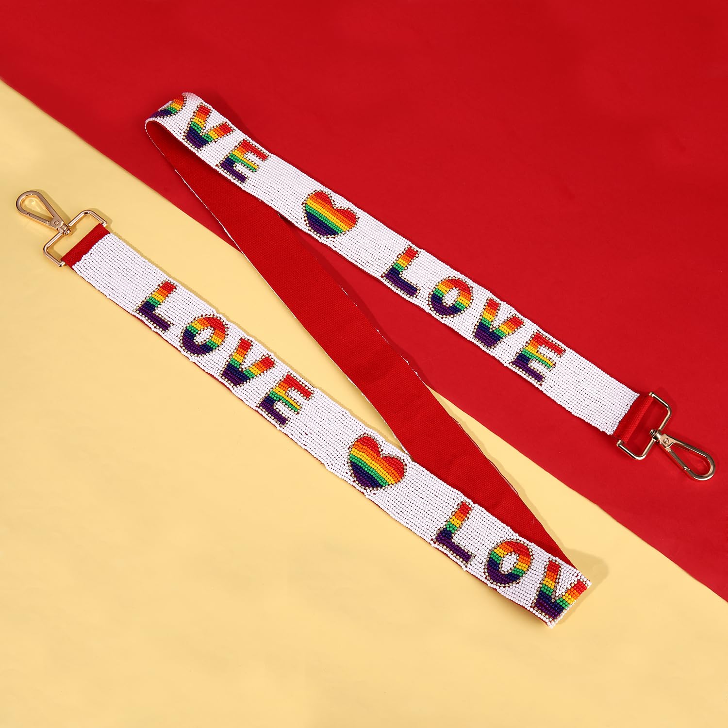 Buckle-Down Purse Strap, Flag Pride Rainbow, Inches Wide