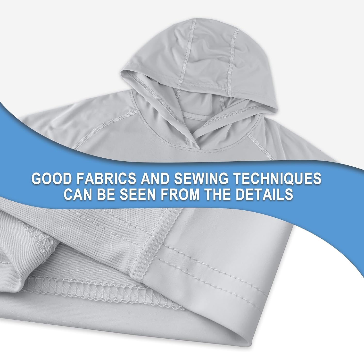 Riverruns Fishing Hoodie for Men UPF 50+ Sun Hoodie Fishing Shirt with Hood Rash Guard Long Sleeve #1044