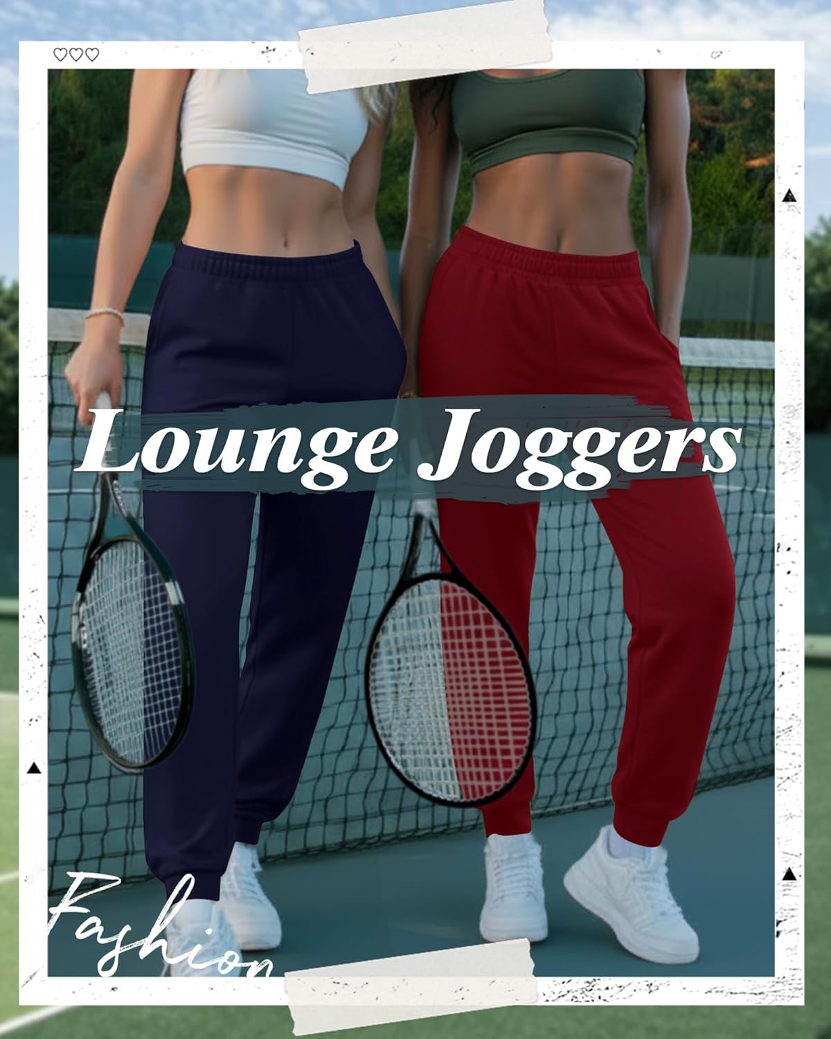 3 Pack Women's Lounge Joggers Loose Yoga Pants with Pockets High Waisted Sweatpants Comfy Casual Pajama Pants - Image 2