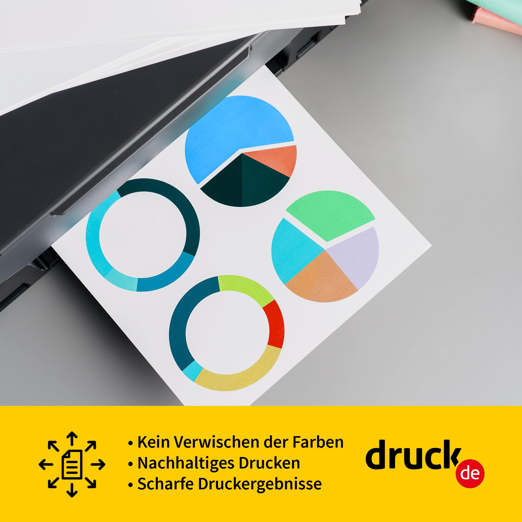 Basic Druckerpapier DIN A4 - 2.500 Blatt (5x500) Weißes Kopierpapier 160 CIE