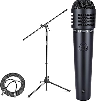 Lewitt MTP 440 DM Handheld Dynamic Microphone + Boom Mic Stand + XLR Mic Cable