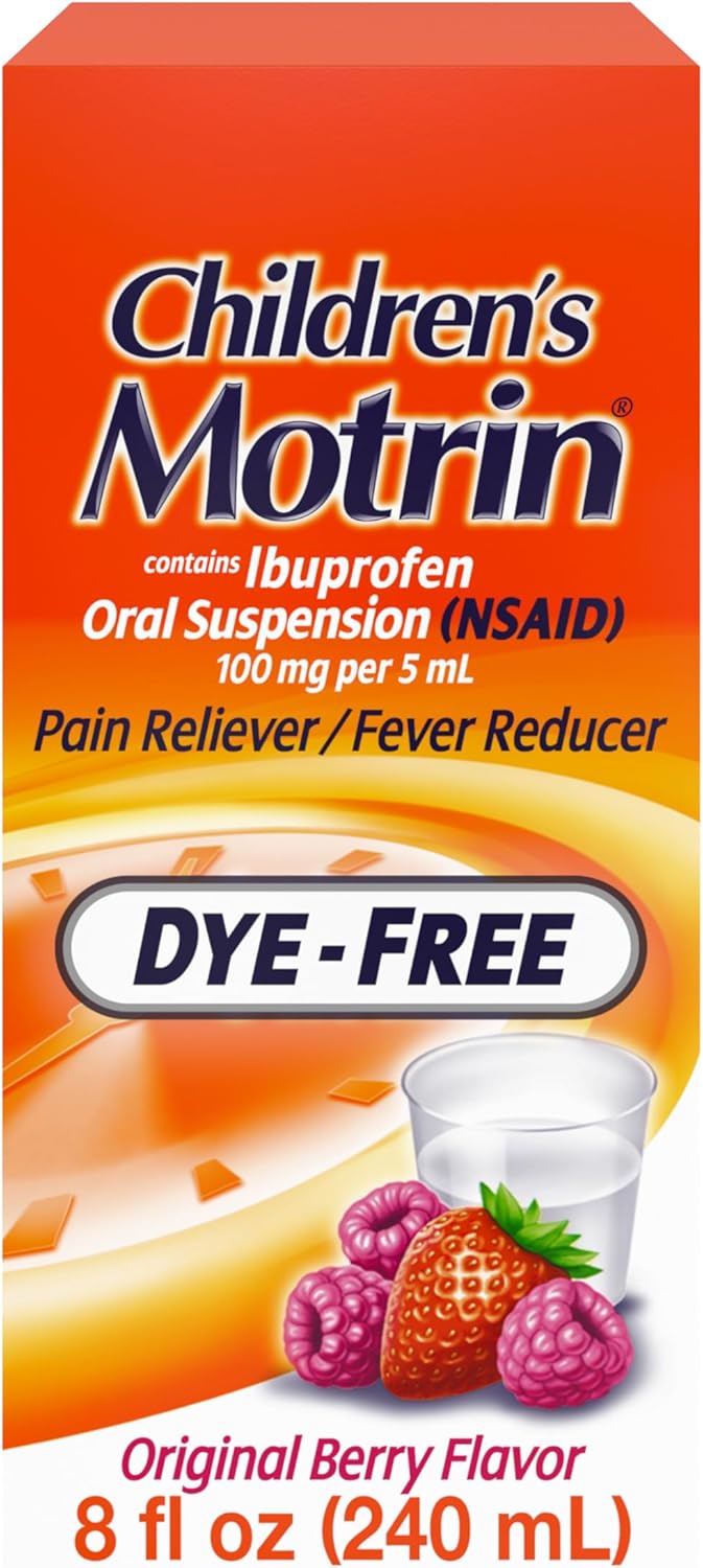 Childrens Motrin Oral Suspension Ibuprofen Berry 8oz